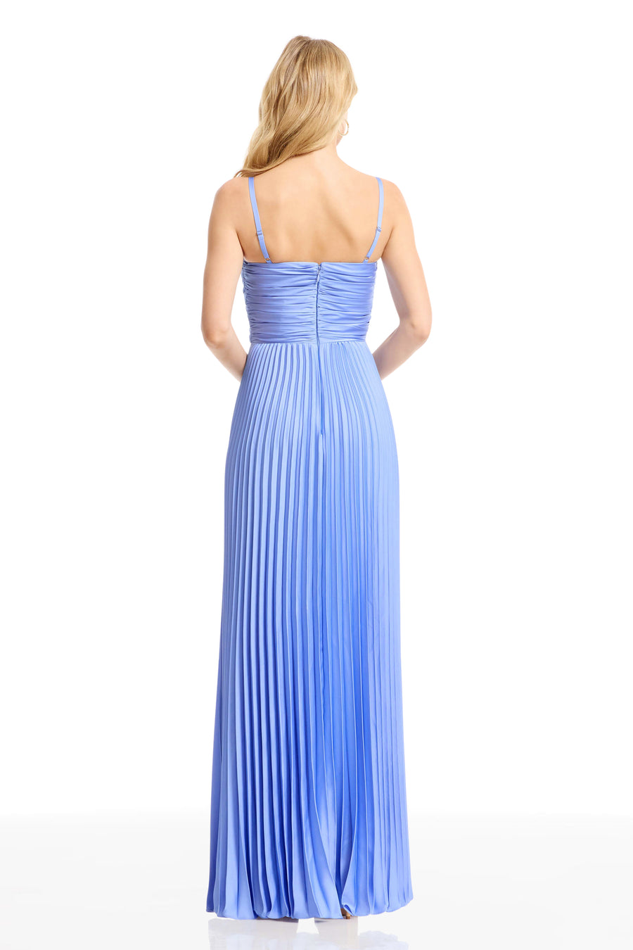 dress the population aspen dress Dress the Population Women's Pleated Satin Gown - Green