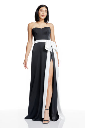Athene Dress / Black-White