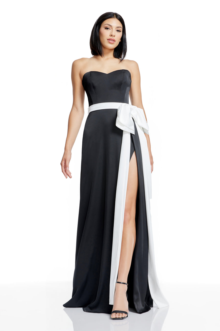Athene Dress / Black-White