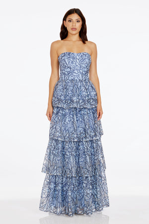 Aubriella Dress / MINERAL BLUE MU