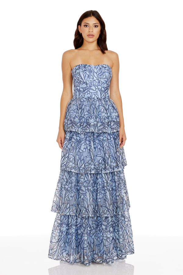 Aubriella Dress / MINERAL BLUE MU