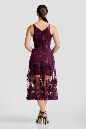 Audrey Dress / DARK CHERRY