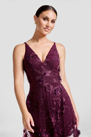 Audrey Dress / DARK CHERRY