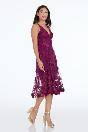 Audrey Dress / DARK MAGENTA