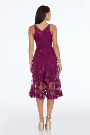 Audrey Dress / DARK MAGENTA