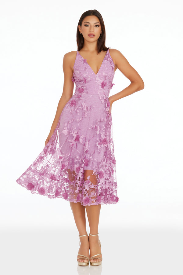 Audrey Dress / BLACK/NUDE