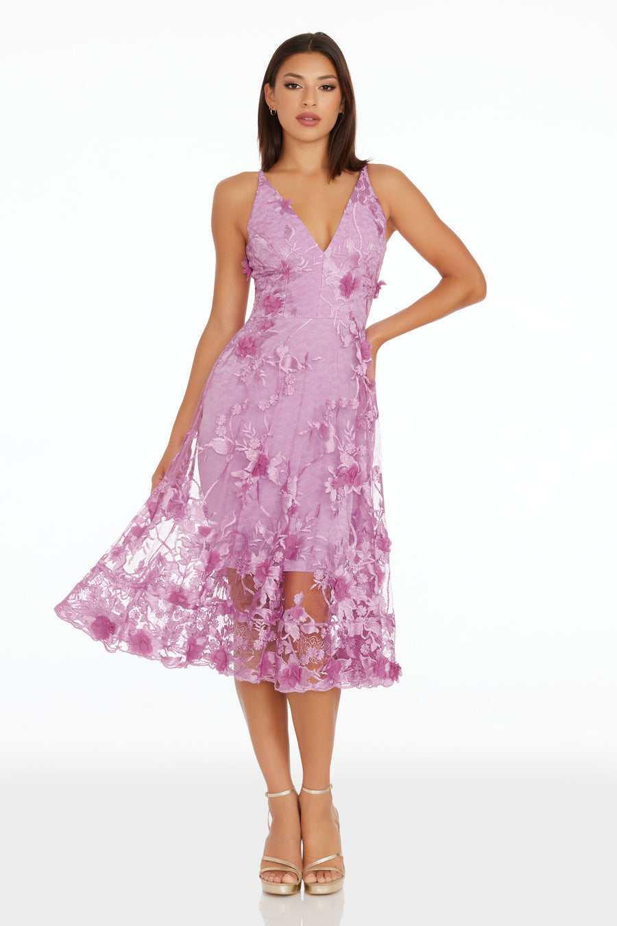 Dress The Population Audrey Dress - Pink - Xs Dress The Population Audrey Dress - Pink - Xs