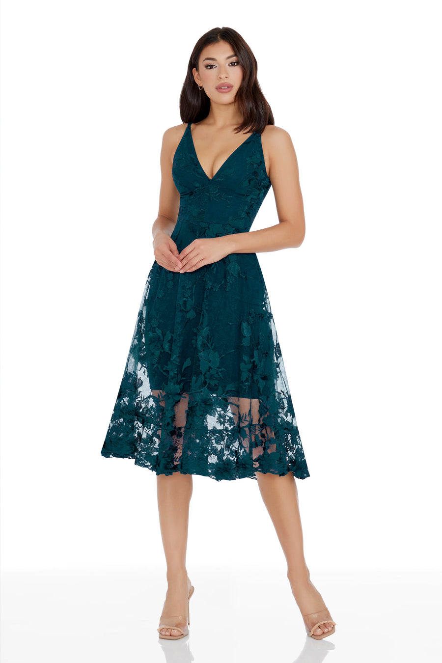 AUDREY DRESS / PEACOCK BLUE