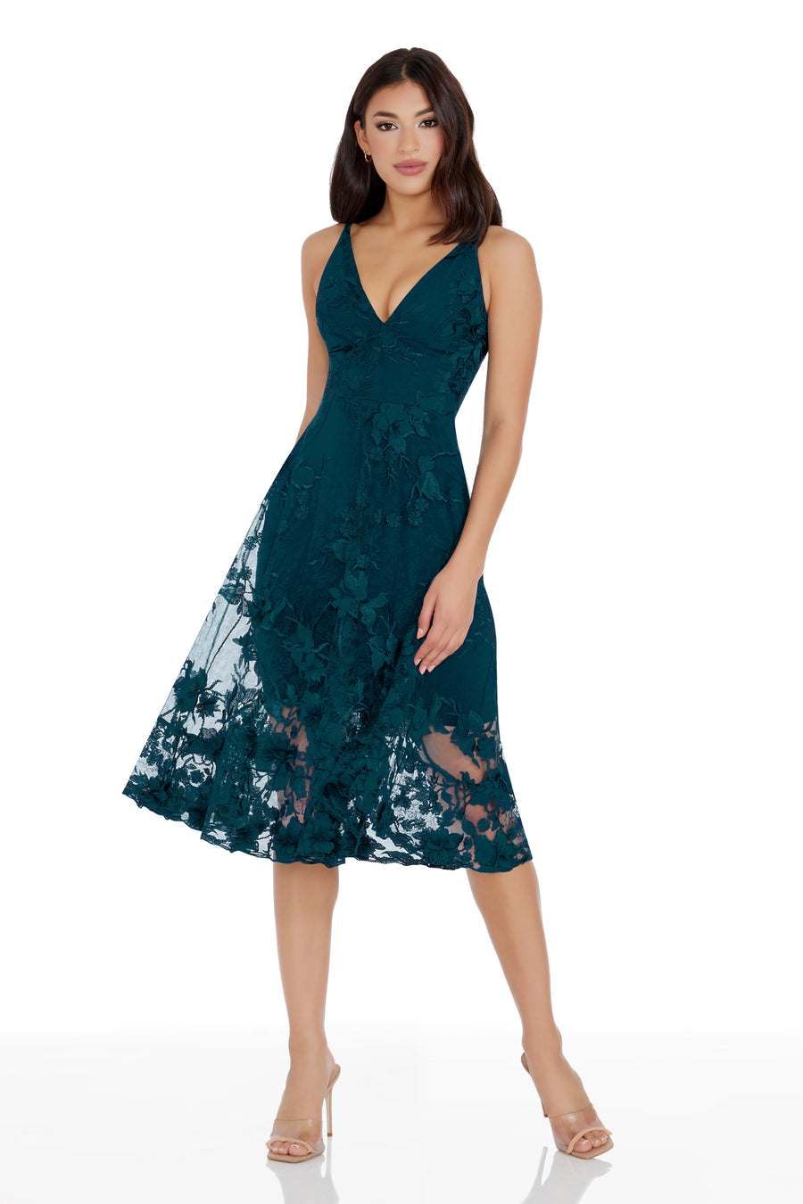 AUDREY DRESS / PEACOCK BLUE