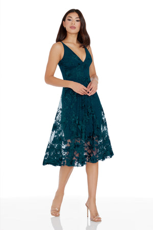 AUDREY DRESS / PEACOCK BLUE