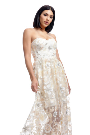 Audrina Dress / Ivory Multi