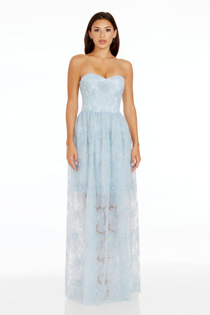 Audrina Gown / PALE BLUE MULTI