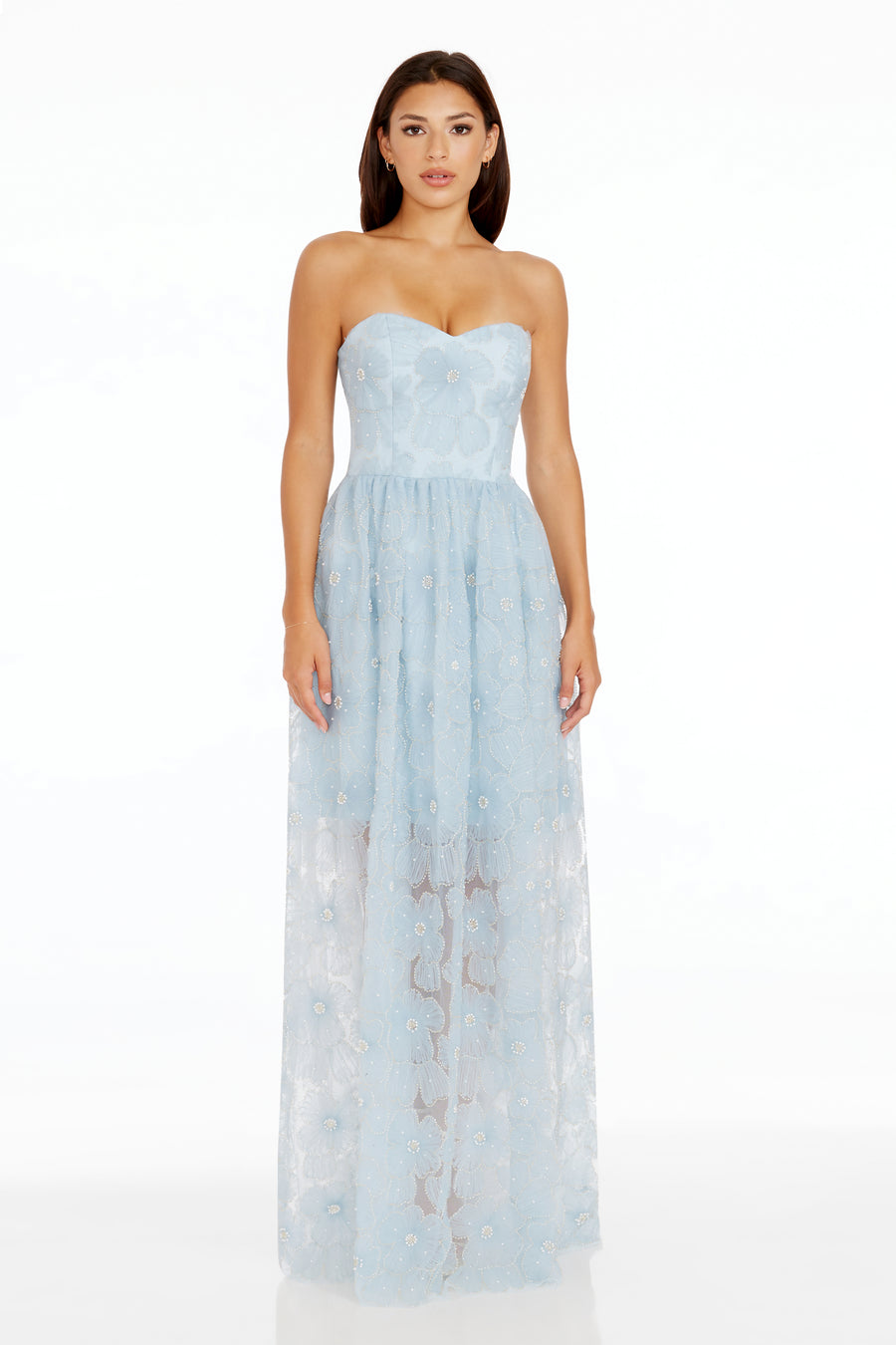 dress the population audrina pliss maxi gown Audrina Gown Dress the Population