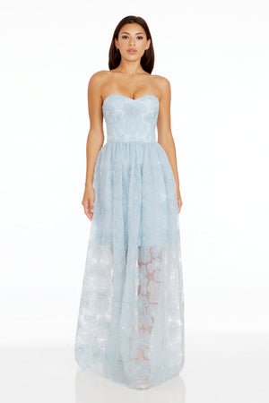Audrina Gown / PALE BLUE MULTI