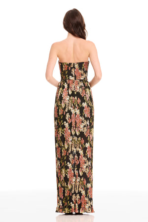 AUDRINA DRESS / BLACK MULTI