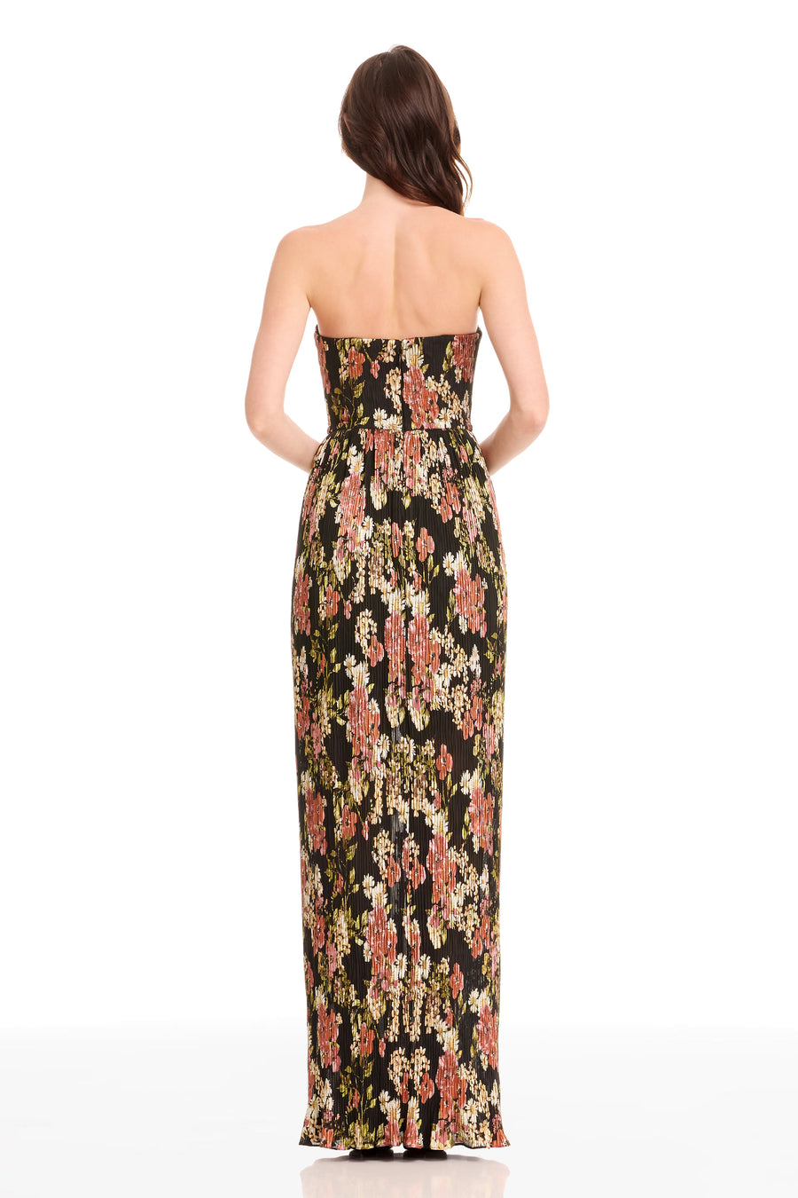 Dress The Population Audrina Strapless Dress - Black Multi