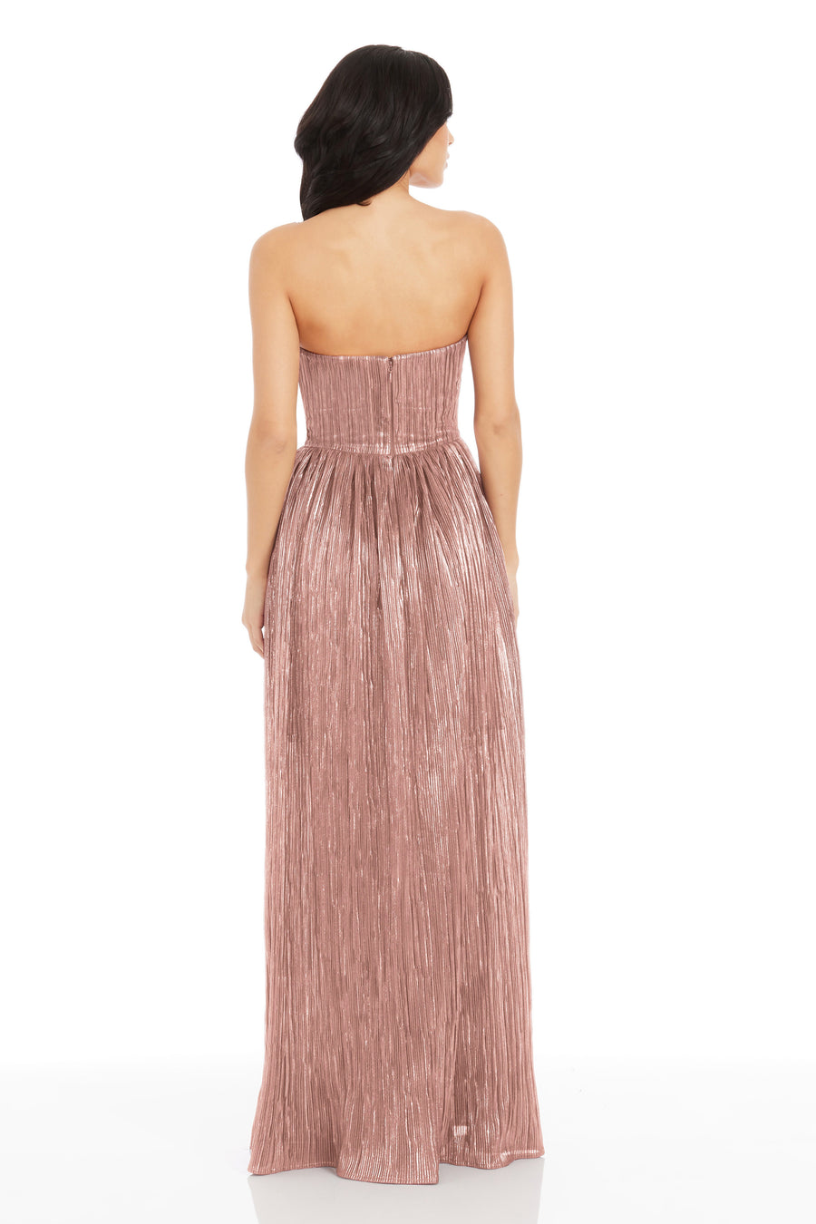 dress the population audrina pliss maxi gown Audrina Gown XXL / BLUSH
