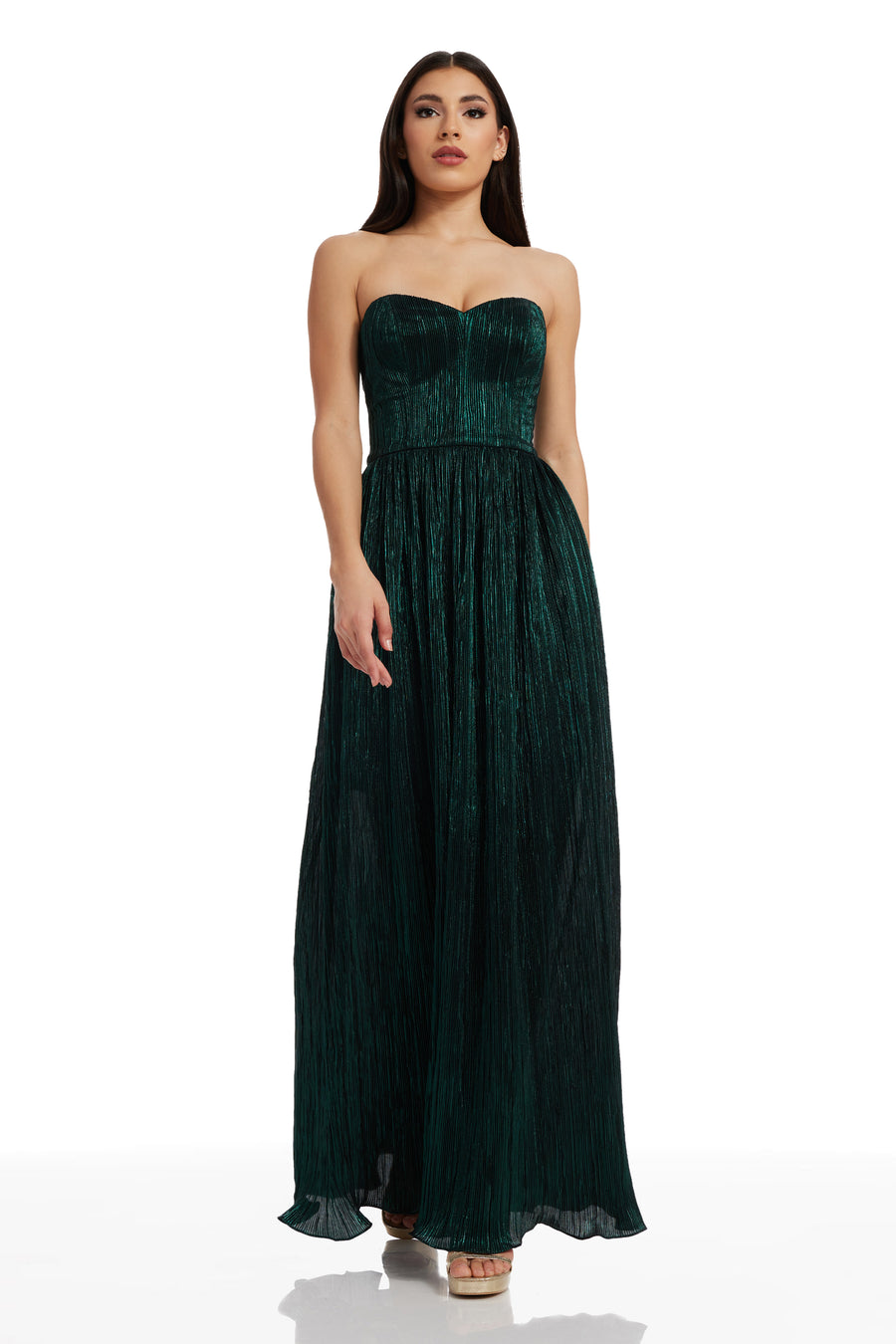 Dress The Population Women's Audrina Strapless Gown - Purple - Gowns Dress The Population Women's Audrina Strapless Gown - Purple - Gowns