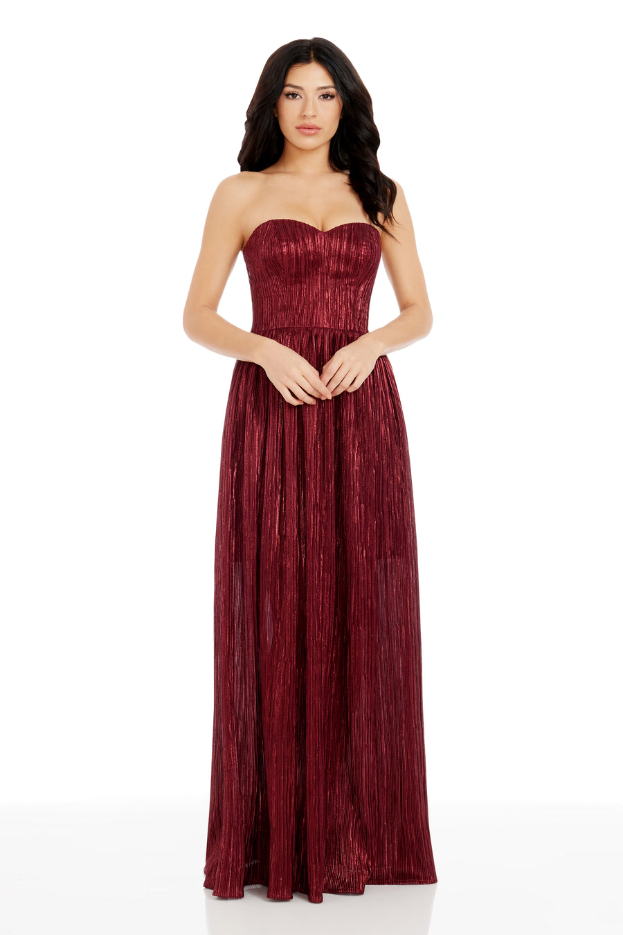 Dress the Population Audrina Gown - Red