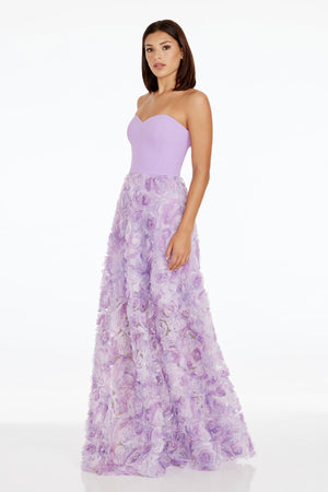 Audrina Gown / LAVENDER MULTI