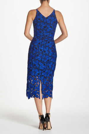 Abril Dress / COBALT/BLACK