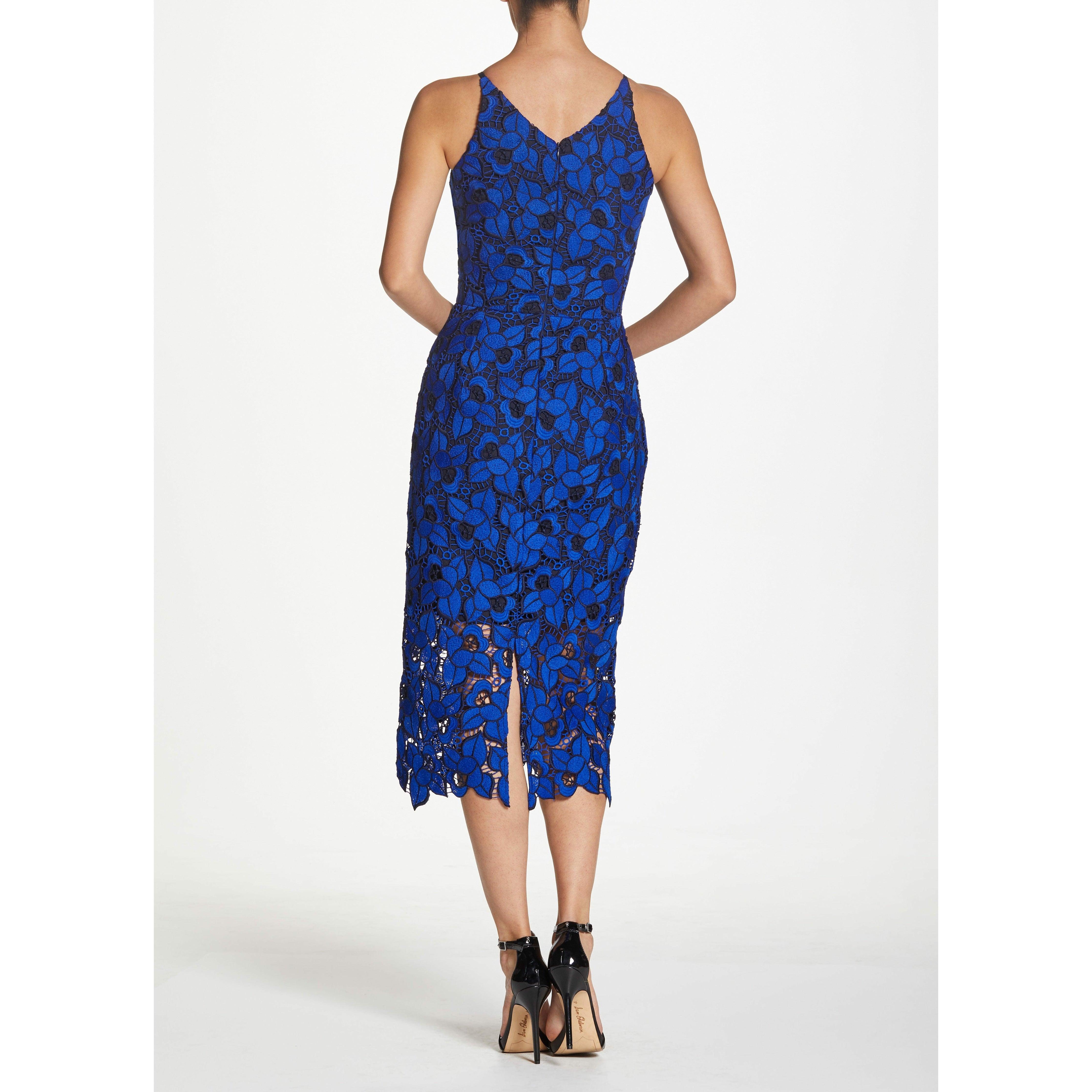 Bardot sapphire sales lace midi dress