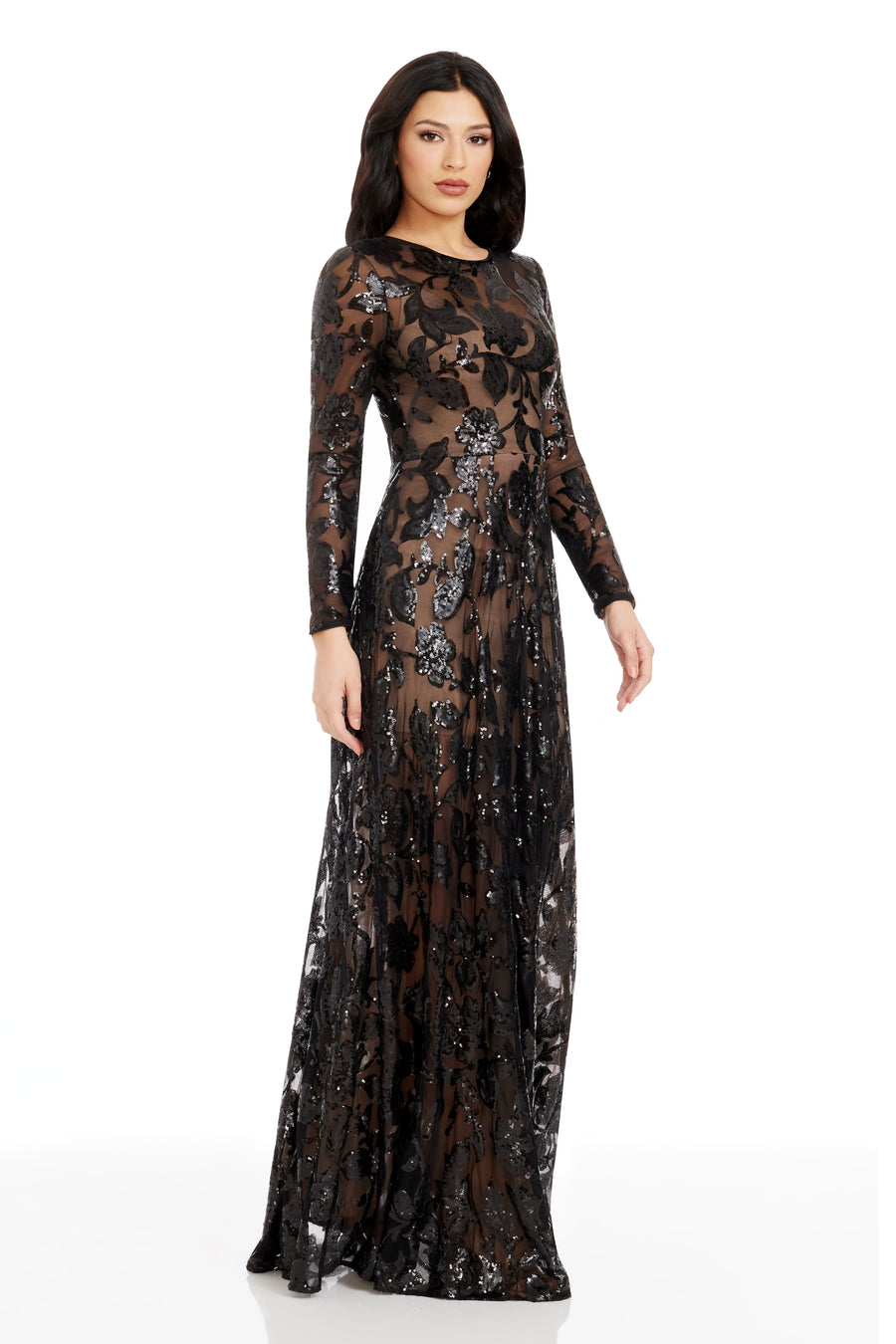 Ava Dress XS / BLACK-NUDE