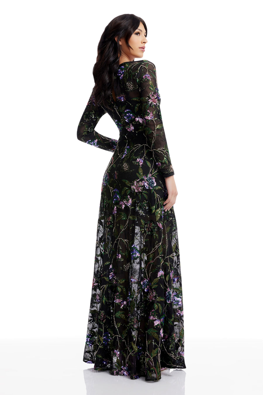 Ava Dress / BLACK MULTI