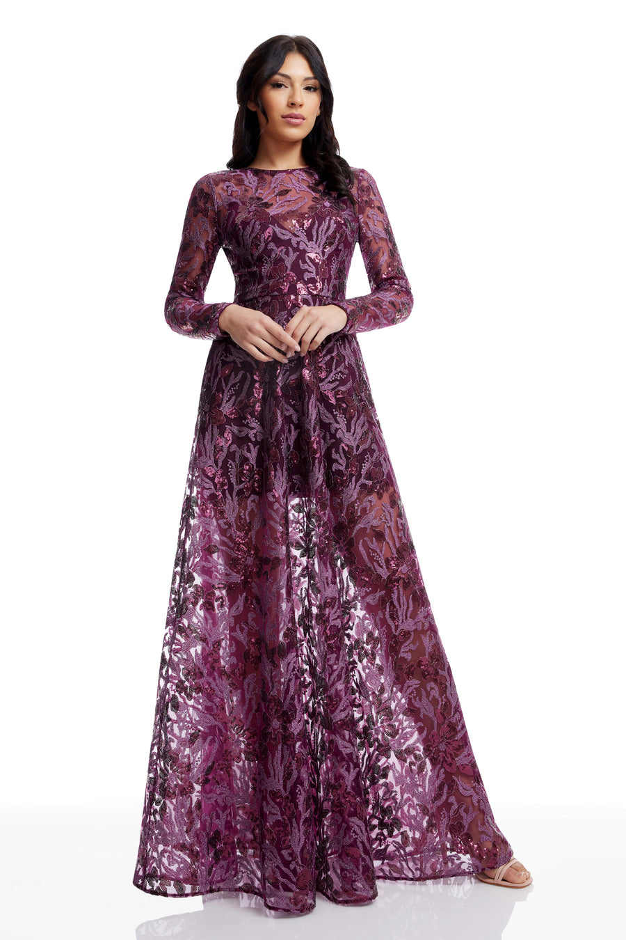 dress the population ava lace dress Ava Gown