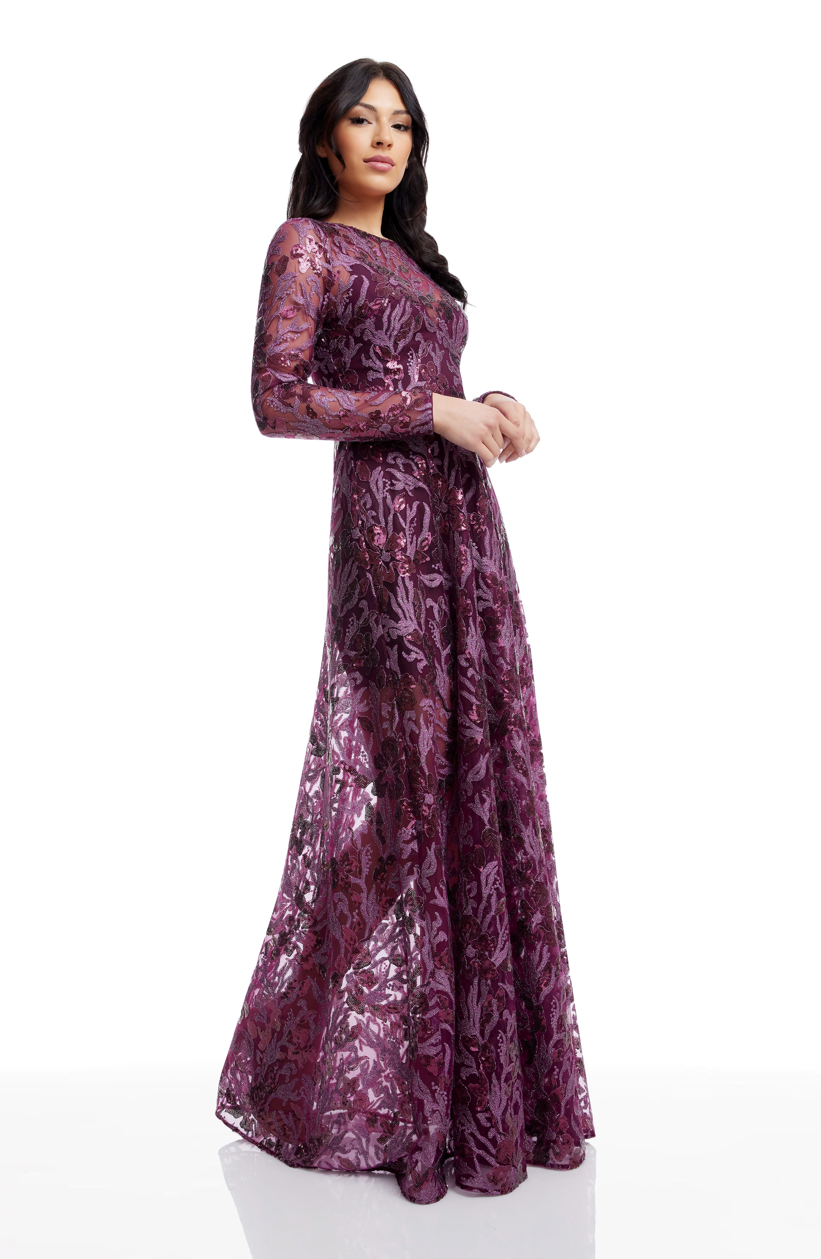 dress the population ava gown Ava Gown S / BLACK-NUDE