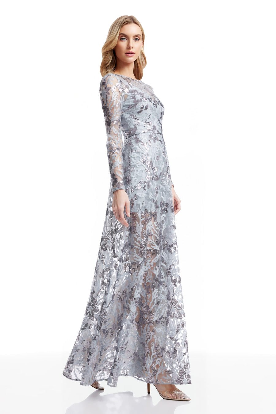 Ava Dress / LIGHT ICE BLUE