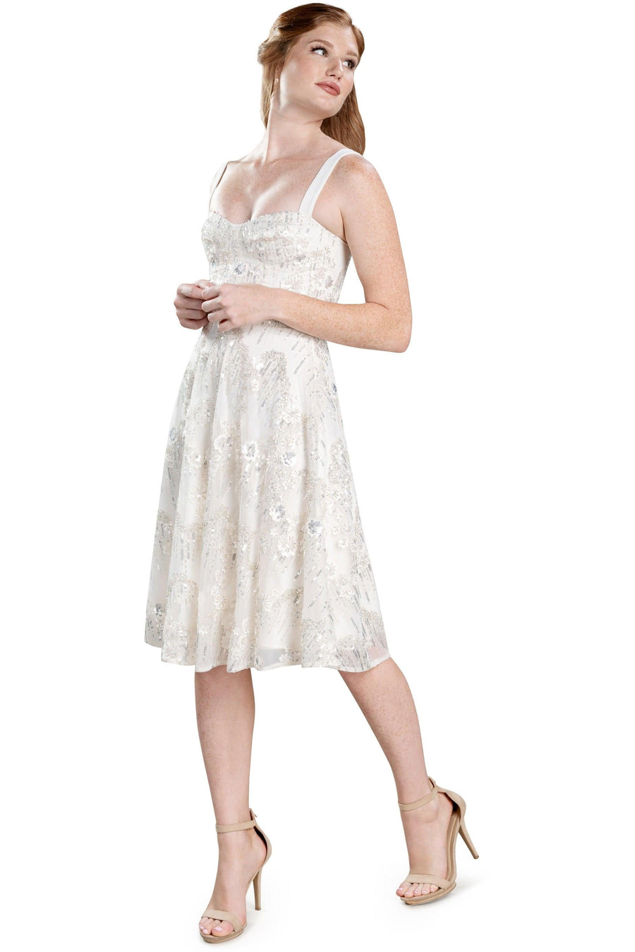Adelina Dress / WHITE MULTI