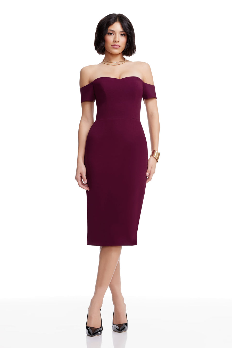 BAILEY DRESS / DARK MAGENTA
