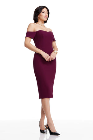 BAILEY DRESS / DARK MAGENTA