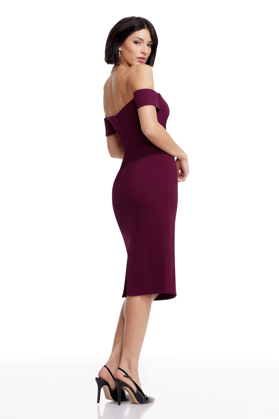 BAILEY DRESS / DARK MAGENTA