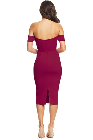 Bailey Dress / DARK MAGENTA