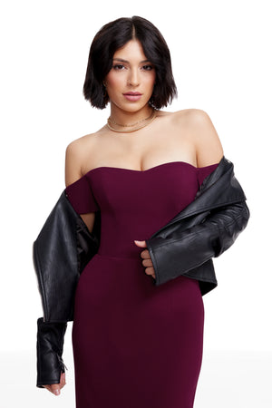 BAILEY DRESS / DARK MAGENTA