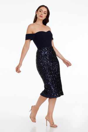 Bailey Dress / MIDNIGHT BLUE B