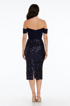 Bailey Dress / MIDNIGHT BLUE B