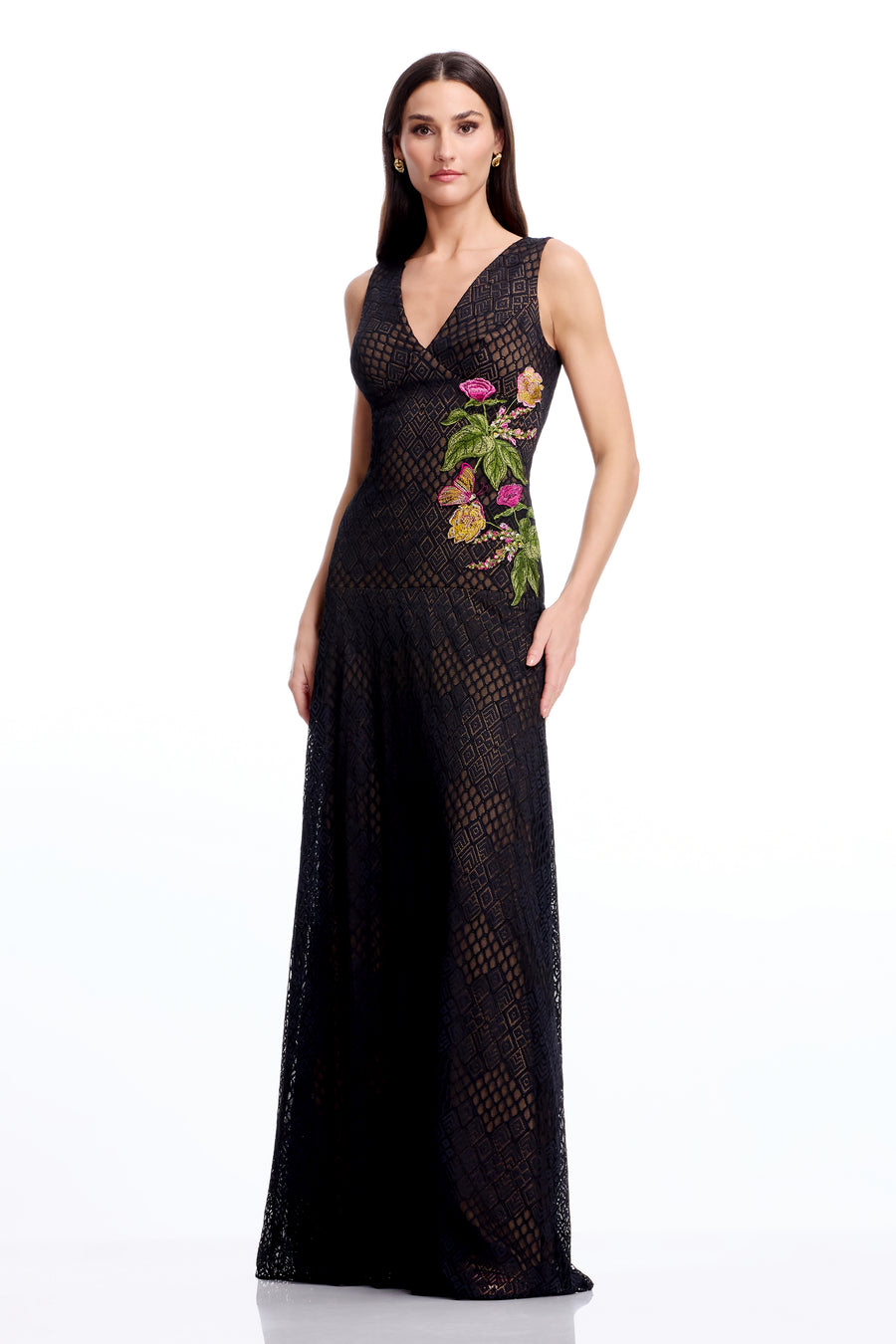 Baylor Gown / BLACK MULTI