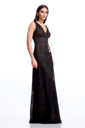 Baylor Gown / BLACK MULTI