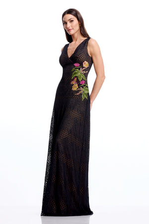 Baylor Gown / BLACK MULTI