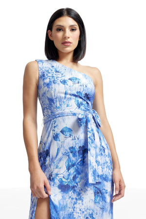 Bella Dress / Cerulean Blue Multi