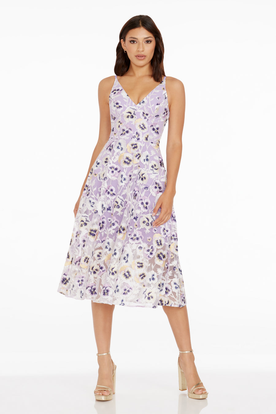 Blair Dress / LAVENDER MULTI