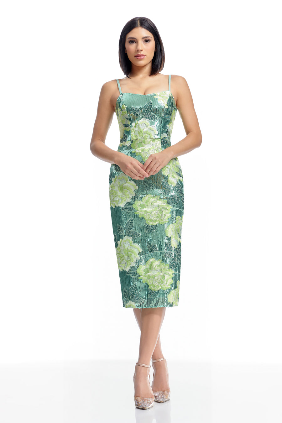 Blakely Dress / Sage Multi