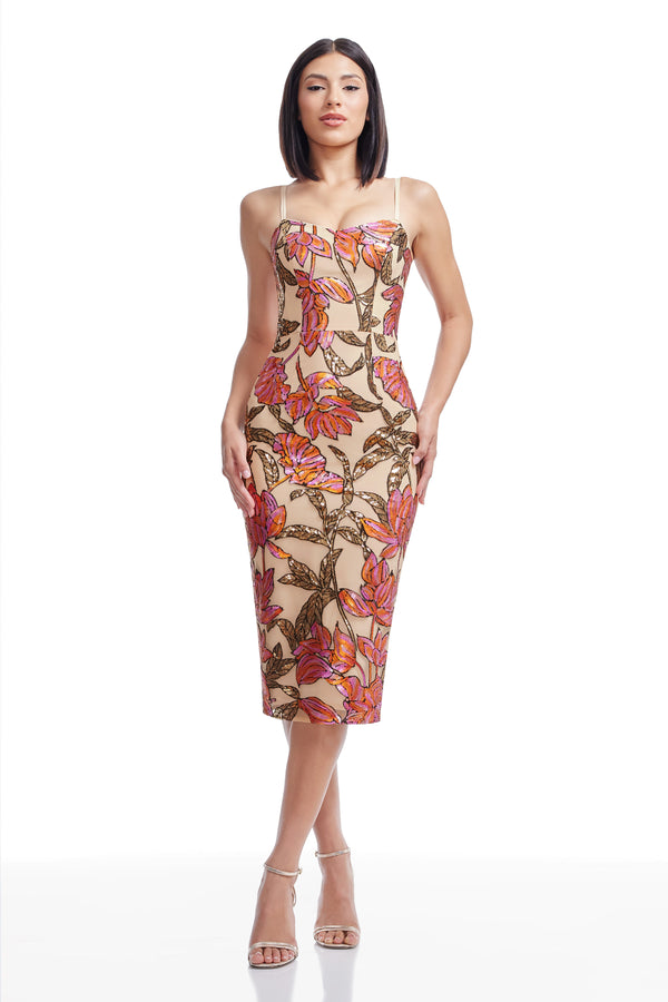 Blakely Dress / BRONZE MULTI