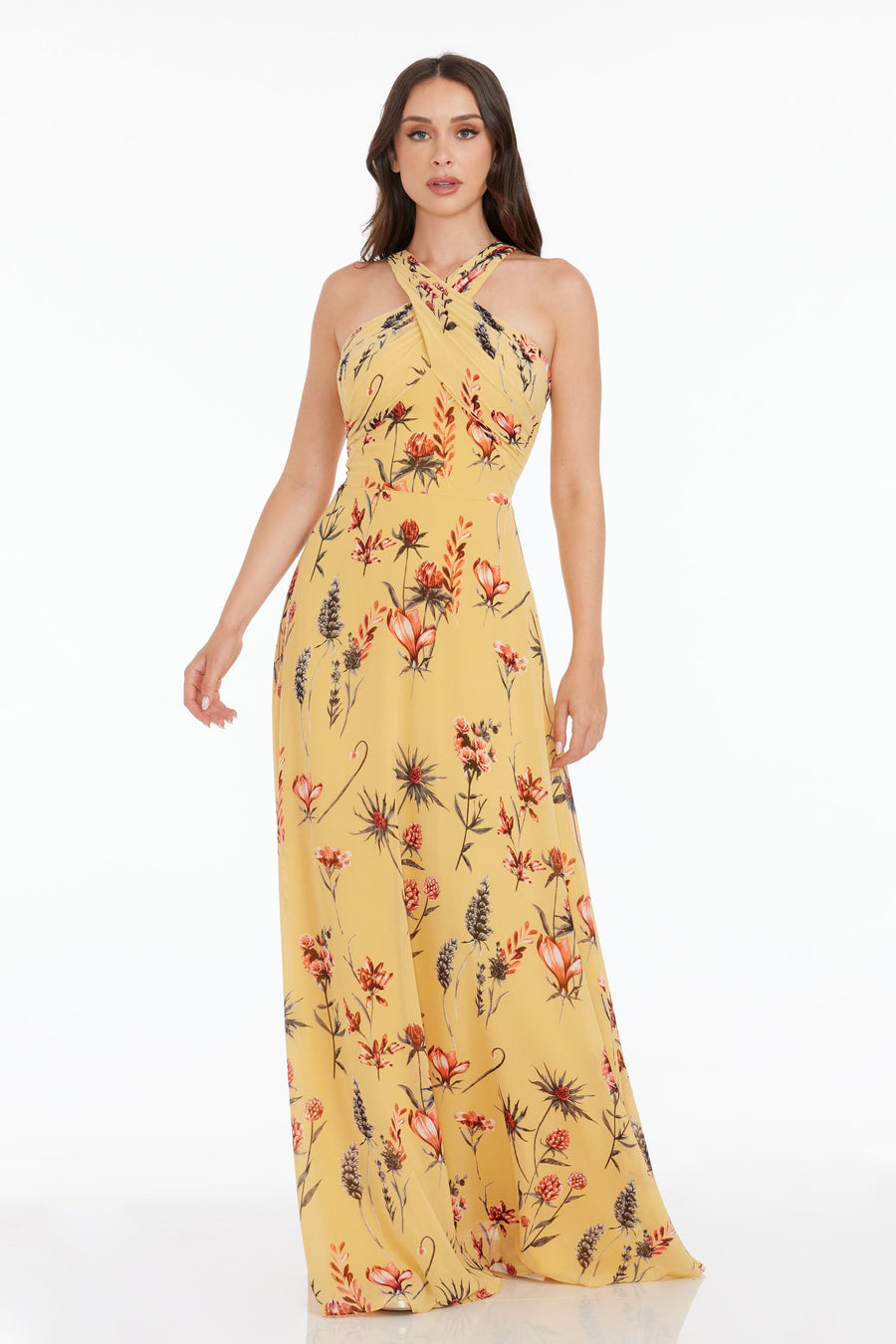 Brenna Dress / CANARY MULTI
