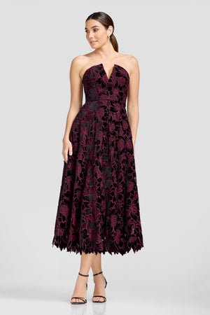 Briella Dress / DEEP PLUM MULTI