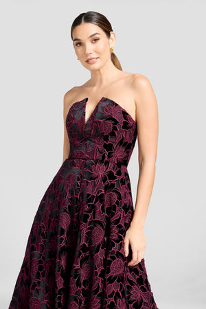 Briella Dress / DEEP PLUM MULTI