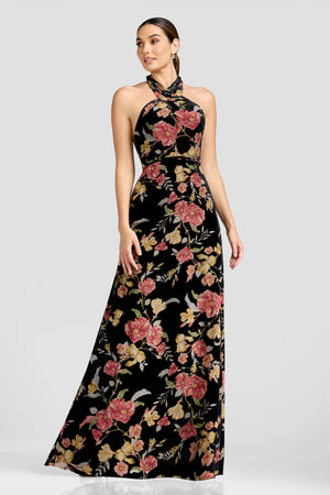 Brighton Dress / BLACK MULTI